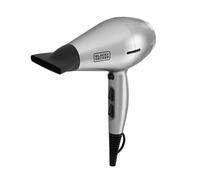 Black&Decker - Secador de pelo iónico BXHDA2400E | 2400W | Motor AC | 2 velocidades | 3 temperaturas | Golpe de aire frío | Filtro extraíble