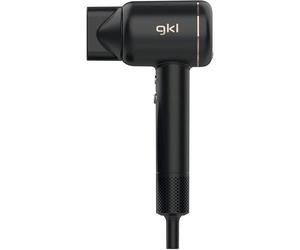 Secador de Pelo Iónico Profesional GKL Beauty Onyx Smart 1600W 4 Temperaturas 3 Velocidades con Accesorios Pantalla LED Negro