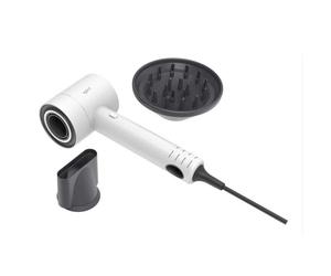 Secador de Pelo Iónico Profesional Grunkel Pearl Sense 1600W 4 Temperaturas 3 Velocidades con Difusor y Concentrador Blanco