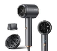 Secador de Pelo Iónico Profesional Ligero con Difusor, Gris | Secador de Pelo Potente de 1800W, Reduce el Encrespamiento, Secado Rápido, 4 Ajustes de Temperatura y 2 Velocidades