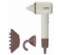 Secador de Pelo Iónico Solac 1600W 8 Combinaciones de Temperatura y Velocidad con Difusor y Concentrador Beige
