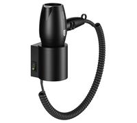 Secador de pelo KEUCO PLAN, 230 V, interruptor seccionador de red, 14995370037, Color: negro mate / negro