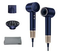 Secador de pelo Laifen SWIFT Premium 1600W compacto, 4 modos temperatura, ionización, azul/dorado