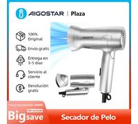 AIGOSTAR Secador de Pelo - Mango Plegable, 2 Velocidades y Ajustes de Temperatura, Boquilla Concentradora;Protección Contra Sobrecalentamiento;Gancho Para Colgarlo.