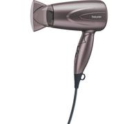 Beurer HC 17 Secador de pelo compacto con función plegable, 2 ajustes de calor y velocidades, 1300 vatios, protección contra sobrecalentamiento, boquilla profesional y anilla para colgar