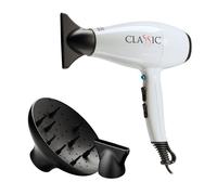 Secador de Pelo Profesional Ga.Ma Salon Exclusivo Phon Clásico Blanco 2200w