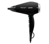 Secador de Pelo Profesional Iónico Orbegozo SE 2400 2400W 3 Temperaturas 2 Velocidades con Difusor y Concentrador Negro