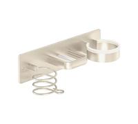 Secador de pelo y almacenamiento de hierro - Organizador de herramientas para el cabello montado en la pared | Perchas de rizador para baño, inodoro, hogar, dormitorio universitario, apartamento