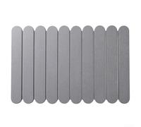 Secador de platos grande de tierra de diatomita para cocina, secado rápido y antideslizante, alfombrilla de goteo de diatomita enrollable para platos y tazas, fácil limpieza con papel de lija, (gris