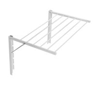 Secadora plegable de pared con telescopio y acordeón en blanco para ropa