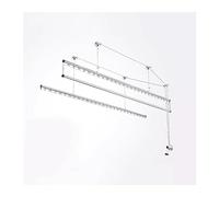 Secador de techo, estante de secado de ropa con polea para interiores, organizador de lavandería que ahorra espacio para espacios pequeños, diseño montado en el techo