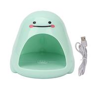 secador de uñas para esmalte de uñas y gel， Mini lámpara de luz LED, curado rápido USB profesional 4 piezas de lámpara chips lámpara de curado de esmalte de uñas for uñas innovador arte de uñas(Green)