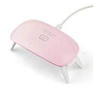 secador de uñas para esmalte de uñas y gel， Mini lámpara de uñas LED, secador de uñas portátil con carga USB, lámpara de curado de esmalte de uñas de gel rápido plegable con 2 ajustes de temporizador