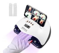Secador de uñas profesional 4 temporizadores Ajustes Sensor automático con soporte para teléfono