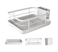 Secador de Vajilla para Cocina - Escurridor Práctico Compacto, Soporte de Almacenamiento Platos Utensilios Vasos | Organizador Funcional Ahorro de Plaza Plan de Trabajo Armario Interior Casa
