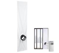 Secador de Ventana Kit de Extractor Universal Junta Portátil | Climatizador de ventanas para ventanas de tamaño mediano y grande, con manivela giratoria, para dormitorio, salón, viajes