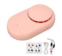 Secador de Ventilador de Pestañas, Mini Ventilador de Pestañas Portátil con Protección contra Sobrecarga, Control de 3 Niveles, Diseño de 5 Hojas, Mini Ventilador de Pestañas USB(Rosa)