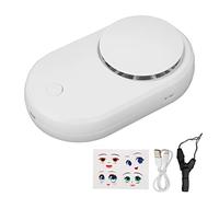 Secador de Ventilador de Pestañas, Mini Ventilador de Pestañas Portátil con Protección contra Sobrecarga, Control de 3 Niveles, Diseño de 5 Hojas, Mini Ventilador de Pestañas USB(blanco)