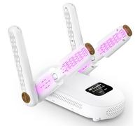 Secador de Zapatos,2 Par Secador de Botas con 1/3/6H temporizadores,Secador Eléctrico con Diseño de tubería de extensión, Plegable para Guantes, Zapatos, Calcetines