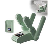 Secador de zapatos eléctrico, 2 pares, con función de temporizador de 240 minutos, secador de botas a 55 °C, luz UV, secador de guantes seco, pantalla táctil LED, para guantes, sombreros, calcetines