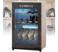 Secador de zapatos eléctrico con temporizador, gabinete ajustable de secado rápido para botas, guantes y calcetines, capacidad para 6-8 pares