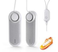 Secador de Zapatos Eléctrico, Ozono Desodorizante Secador de Botas con Temporizador, 360° Secador con esterilización Ultravioleta y Caja de Incienso para Zapatos,Calcetines,Guantes