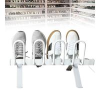 Secador de zapatos eléctrico para 4 pares, calentamiento rápido 45-55 °C, calentador silencioso para botas y guantes, estante térmico independiente para zapatos, calcetines, sombreros, botas de esquí