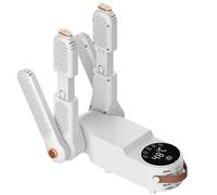 Secador de Zapatos Eléctrico, Secador de Botas, Secador de Calzado Eléctrico Antibacteriano, Pantalla Táctil Guantes de Boxeo, Temporizador Inteligente, Diseño Plegable Para Zapatos Sombreros Botas de