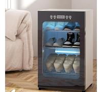 Secador de zapatos, gabinete de control de temperatura inteligente de 3 capas, circulación de aire caliente para zapatos y botas de secado rápido