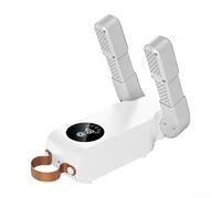 Secador de zapatos plegable con regulación inteligente de temperatura Movimiento de aire 360 y temporizador multietapa para un secado óptimo (blanco)
