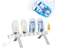 Secador de zapatos portátil con estante de calefacción extraíble, secado rápido en 2-4 horas a temperatura constante, capacidad de 4 pares para uso doméstico y de viaje