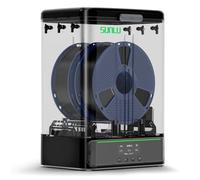 Secador Filamento SUNLU SP2 y Caja de Almacenamiento, 2-Bobinas Secador de Filamento 3D, 70℃ Máxima Temperatura con 360° Calefacción, Filament Seco 3D para Filamento PLA PETG TPU 1,75mm/2,85mm