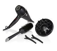 ghd Air Kit - Secador de Pelo Profesional con Boquilla, Difusor, Cepillo, Pinzas y Funda, Secado 2x Más Rápido, Reduce el Encrespamiento - Para Todo Tipo de Cabello - Color Negro, (Enchufe Europeo)