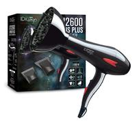 ID Italian Design | Secador de Pelo con Difusor Profesional 2 Modos de Calor, 2 Velocidades de Color Negro - 2200W