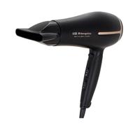 Orbegozo SE 2074 - Secador de pelo plegable, 2000 W de potencia, 2 velocidades, 3 niveles de temperatura, golpe de aire frío para fijar el peinado, incluye concentrador y difusor