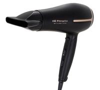 Orbegozo SE 2074 - Secador de pelo plegable, 2000 W de potencia, 2 velocidades, 3 niveles de temperatura, golpe de aire frío para fijar el peinado, incluye concentrador y difusor