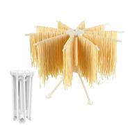 Secador Pasta 10 Ramas Fideos Plegables Estante de Secado Estable Fideos Hechos a Mano Soporte para Colgar Utensilios de Cocina Pasta Casera Gadget