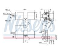 Nissens Secador de aire acondicionado 95624 – Aluminio para Ford Fiesta VI / B‑Max