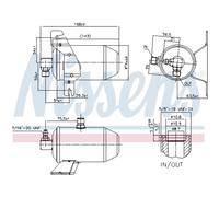 Secador de aire acondicionado Acero 95104 NISSENS para CITROËN XSARA XSARA Break