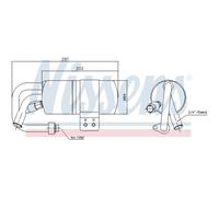 NISSENS 95505 Filtro deshidratante, aire acondicionado