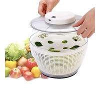 Secadora Automática De Lechuga De 4,5 L/6 L, Centrifugadora Eléctrica Para Ensalada, Lavadora De Lechuga Giratoria Para Ensalada, Recargable Por USB, Para Ensaladas Verdes, Lechuga, Frutas Y Verduras(