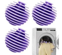 Secadora De Bolas Lavandería - 3 bolas antibobinado para secadora de ropa - Bola suavizante, bolas de lavandería reutilizables, secado rápido, bolas de lavado de limpieza profunda