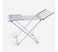 Secadora de Ropa eléctrica Plegable for Interiores, Secadora de Ropa eléctrica con alas de 20 Barras, tendedero de Ropa con calefacción, 50Hz/230W for el hogar, lavandería, apartamento