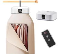 Secadora de Ropa Eléctrica Portátil, Mini Smart Rápida Plegable 600W Compacta Ropa Pequeña (9-12 piezas） con control remoto para Apartamentos Viajes Dormitorio Caravanas Estudiantes Casas Pequeñas