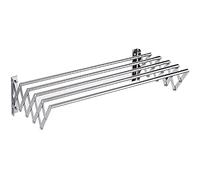 Secadora de ropa extensible montada en la pared, acero inoxidable ajustable, uso en interiores y exteriores, diseño compacto para espacios pequeños