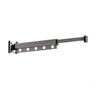 Secadora de ropa plegable con mecanismo único perfecto para pequeños apartamentos y balcones (59 cm, gris)