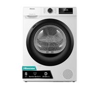 Hisense DHQE800BW2 secadora Independiente Carga frontal A++ Negro, Blanco
