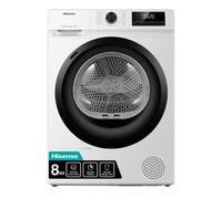 Hisense DHQE800BW2 secadora Independiente Carga frontal A++ Negro, Blanco