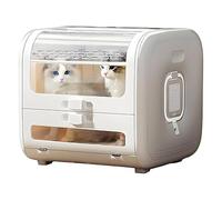 Secadora para Mascotas, Capacidad de 100 L, 6 Configuraciones de Velocidad, Circulación de Aire de 360°, Control de Temperatura de 16 a 40 °C, Temporizador de 1 a 120 Min para Gatos y Perros