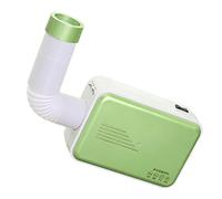 Secadora Portátil para Ropa y Zapatos - Mini Secadora de Viaje para Casa, Negocios, Edredones - Verde Matcha (Enchufe Redondo)